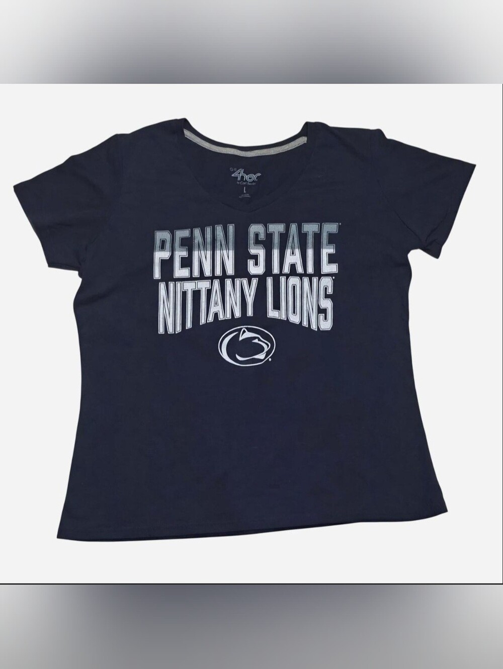 Navy Penn State Nittany Lions Short Sleeve Vneck Tee Large